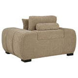 Octavia Upholstered Track Arm Accent Chair Camel - Tampa Furniture Outlet