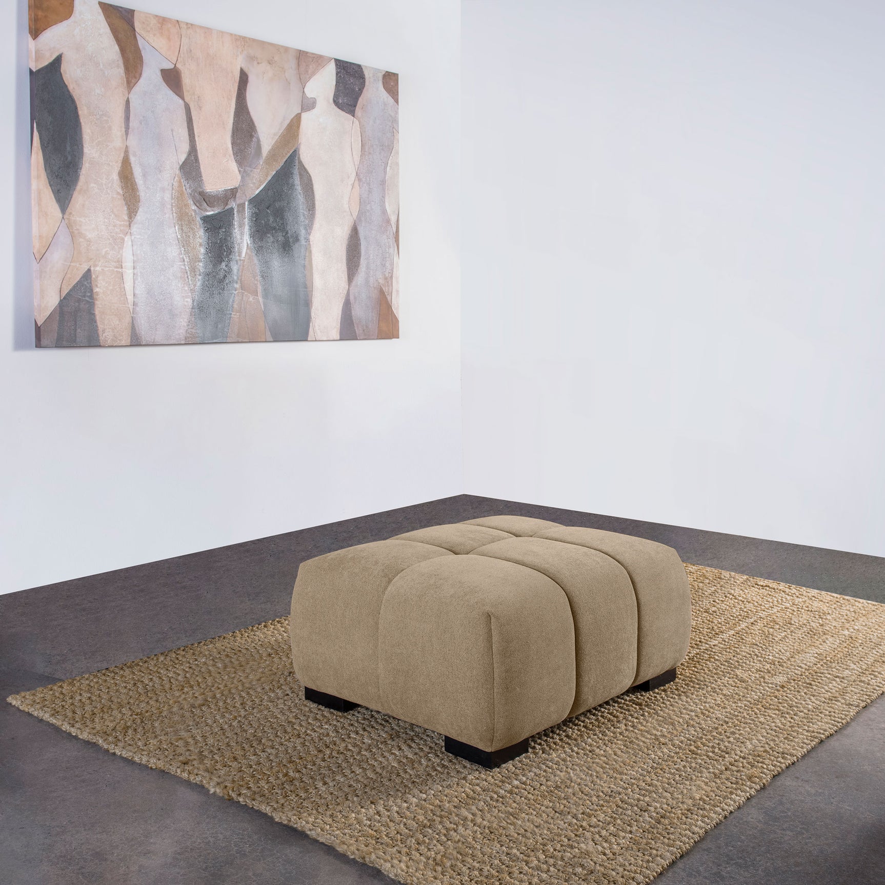 Octavia Upholstered Rectangular Ottoman Camel - Tampa Furniture Outlet