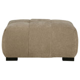 Octavia Upholstered Rectangular Ottoman Camel - Tampa Furniture Outlet