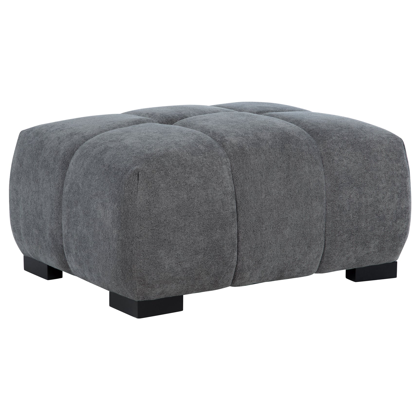 Tampa Furniture Outlet - Coaster - Octavia Upholstered Rectangular Ottoman Charcoal Grey - 509968