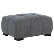 Tampa Furniture Outlet - Coaster - Octavia Upholstered Rectangular Ottoman Charcoal Grey - 509968