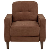 Bowen II 3-piece Fabric Upholstered Track Arm Sofa Set Rust