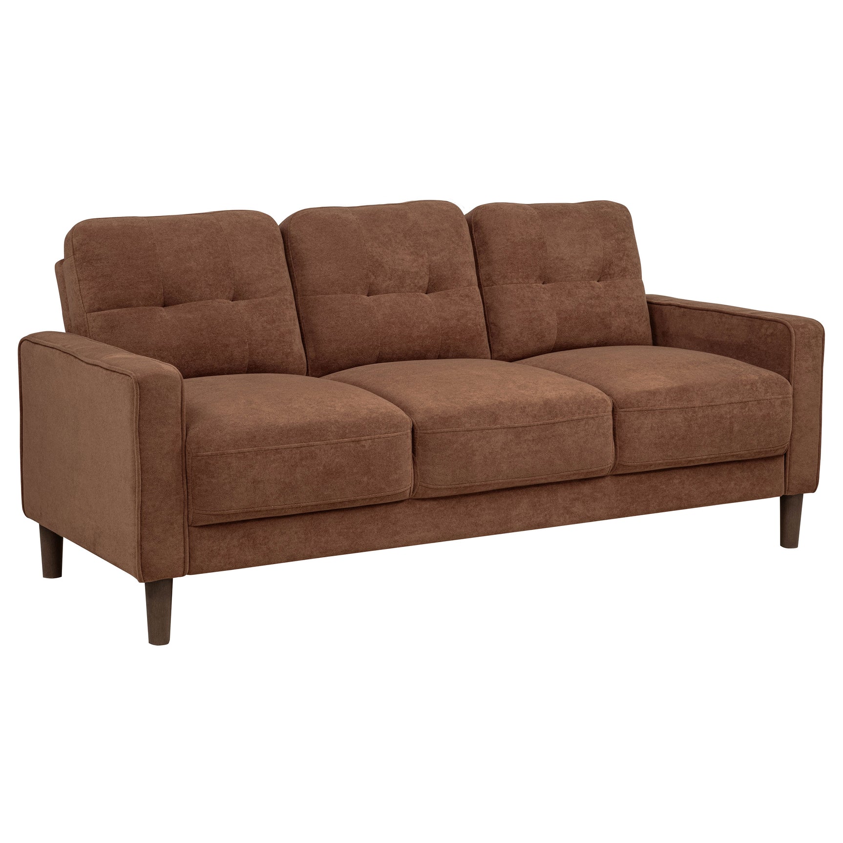 Tampa Furniture Outlet - Coaster - Bowen II Fabric Upholstered Track Arm Sofa Rust - 509971
