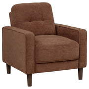 Tampa Furniture Outlet - Coaster - Bowen II Fabric Upholstered Track Arm Accent Chair Rust - 509973