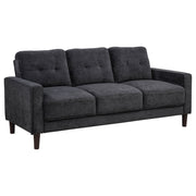 Tampa Furniture Outlet - Coaster - Bowen II Fabric Upholstered Track Arm Sofa Steel Grey - 509981