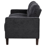 Bowen II Fabric Upholstered Track Arm Sofa Steel Grey
