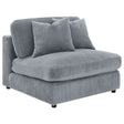 Tampa Furniture Outlet - Coaster - Blaine Upholstered Armless Chair Fog - 509997