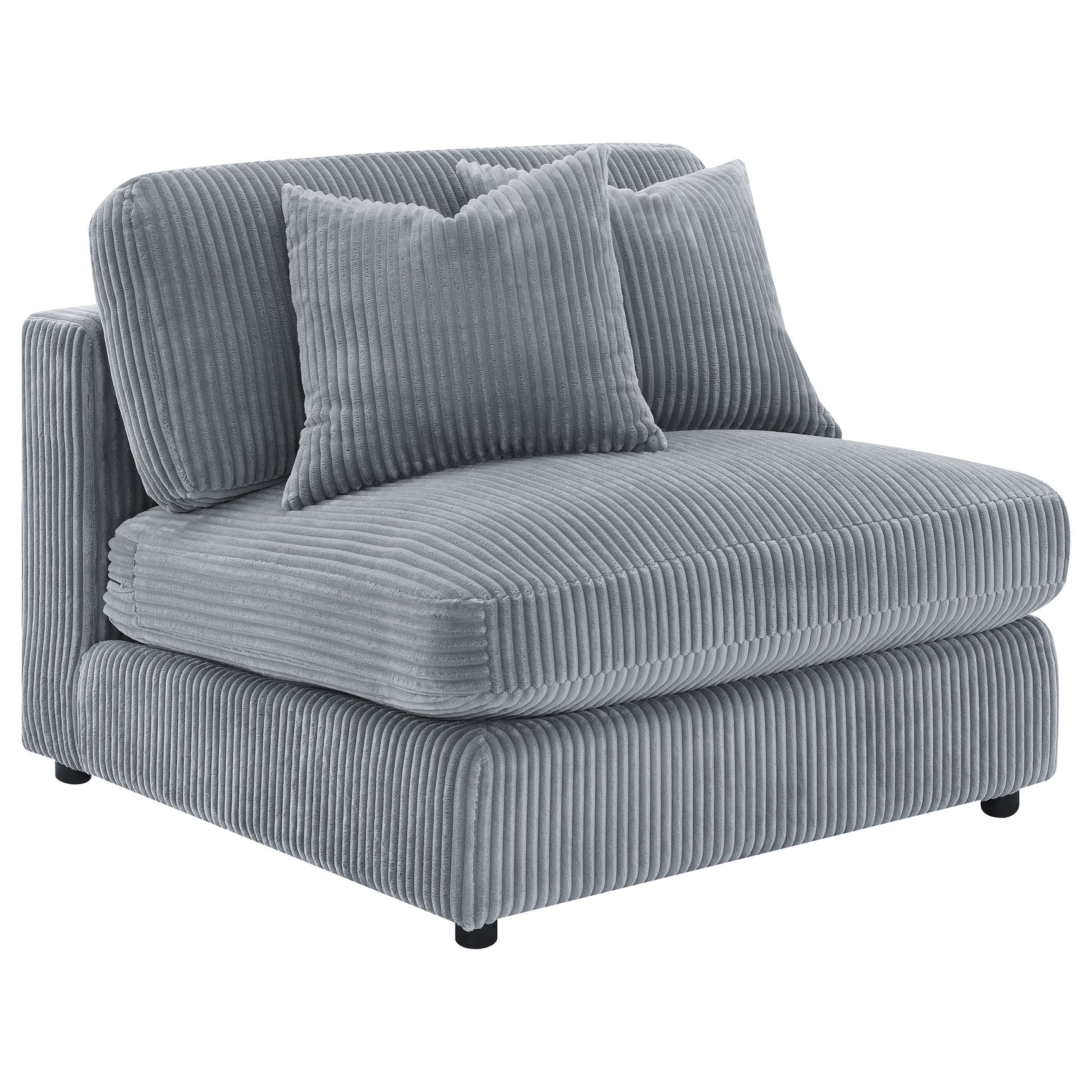 Tampa Furniture Outlet - Coaster - Blaine Upholstered Armless Chair Fog - 509997