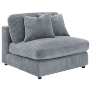 Tampa Furniture Outlet - Coaster - Blaine Upholstered Armless Chair Fog - 509997
