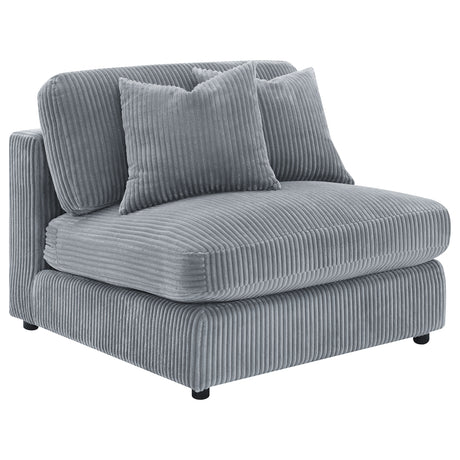 Tampa Furniture Outlet - Coaster - Blaine Upholstered Armless Chair Fog - 509997