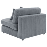Blaine Upholstered Armless Chair Fog - Tampa Furniture Outlet