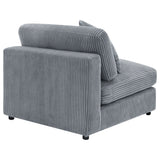 Blaine Upholstered Armless Chair Fog - Tampa Furniture Outlet