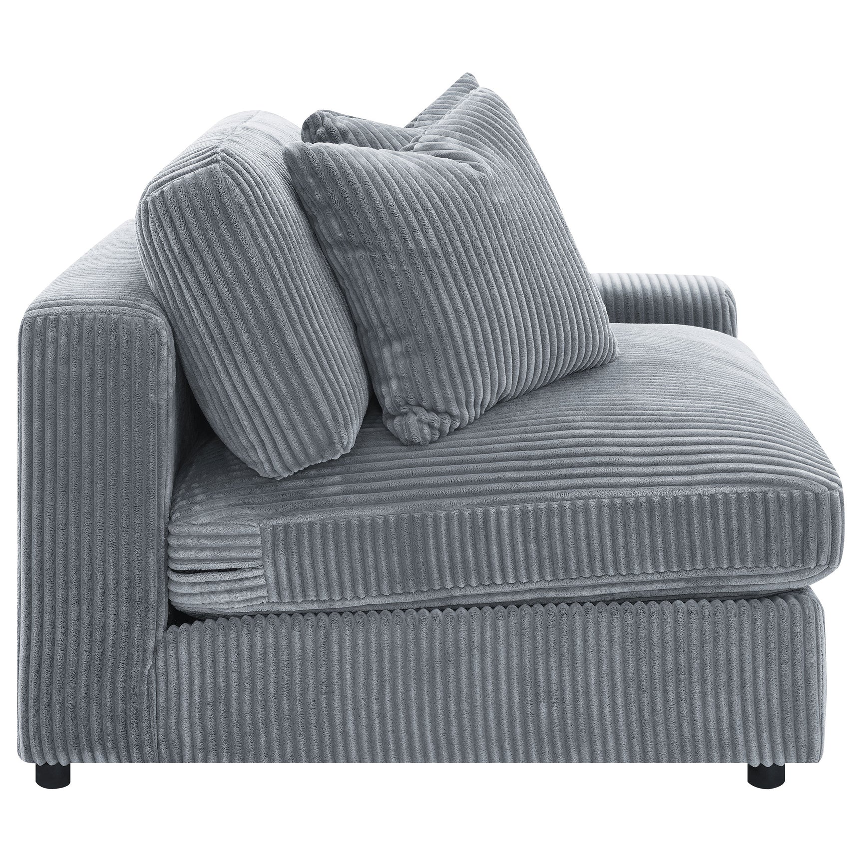 Blaine Upholstered Armless Chair Fog - Tampa Furniture Outlet