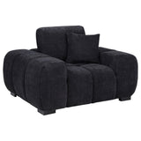 Tampa Furniture Outlet - Coaster - Octavia Upholstered Track Arm Accent Chair Black - 511063