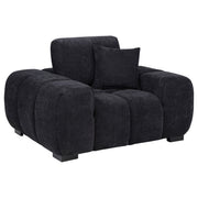 Tampa Furniture Outlet - Coaster - Octavia Upholstered Track Arm Accent Chair Black - 511063