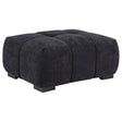 Tampa Furniture Outlet - Coaster - Octavia Upholstered Rectangular Ottoman Black - 511064