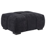 Tampa Furniture Outlet - Coaster - Octavia Upholstered Rectangular Ottoman Black - 511064
