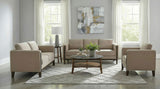 Tampa Furniture Outlet - Coaster - Islington 3-piece Upholstered Panel Arm Sofa Set Taupe - 511101-S3