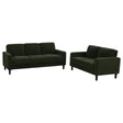 Tampa Furniture Outlet - Coaster - Ruth 2-piece Fabric Upholstered Track Arm Sofa Matcha Green - 511214-S2