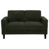 Ruth 2-piece Fabric Upholstered Track Arm Sofa Matcha Green