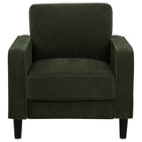 Ruth 3-piece Fabric Upholstered Track Arm Sofa Matcha Green