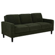 Tampa Furniture Outlet - Coaster - Ruth 77-inch Fabric Upholstered Track Arm Sofa Matcha Green - 511214
