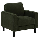 Tampa Furniture Outlet - Coaster - Ruth Fabric Upholstered Track Arm Accent Chair Matcha Green - 511216