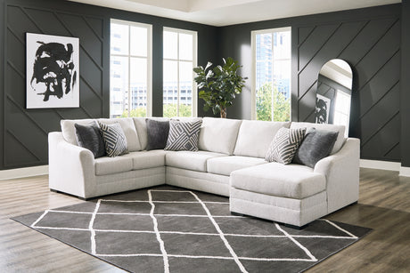 Tampa Furniture Outlet - Ashley Furniture - Koralynn Sectional - LAF 3-Piece Sectional with Chaise / Stone - 54102S2