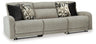 Tampa Furniture Outlet - Ashley Furniture - Colleyville Sectional - 7-Piece Power Reclining Sectional with Chaise / Stone - 54405S32