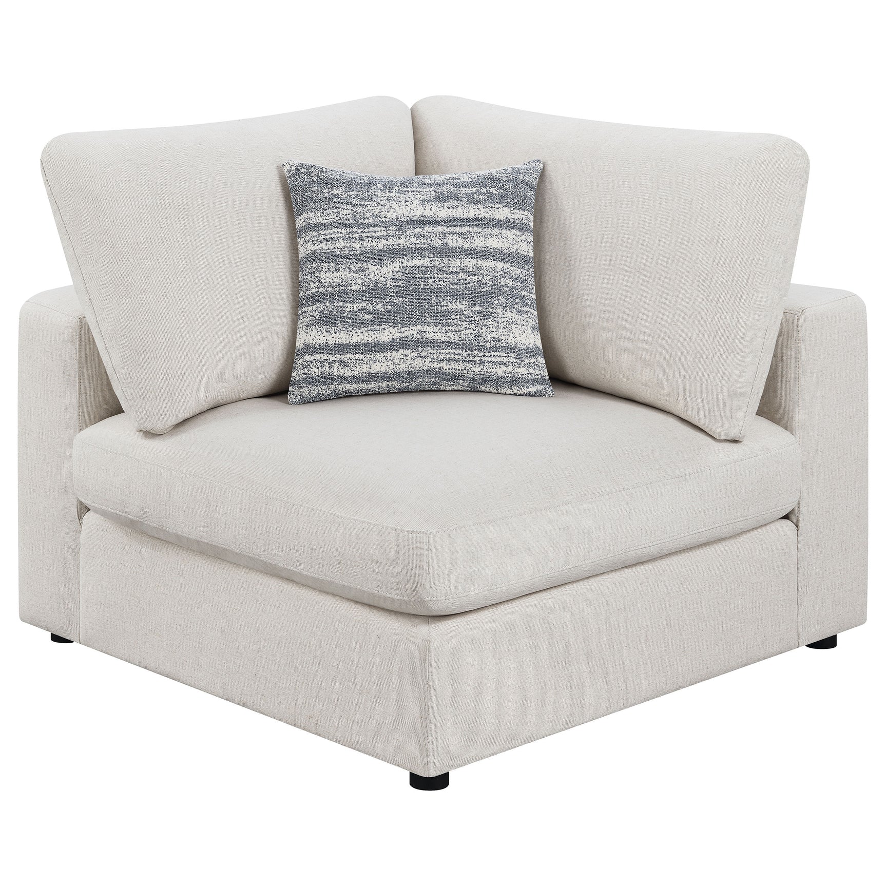 Serene 4-piece Upholstered Modular Sectional Sofa Beige - Tampa Furniture Outlet
