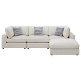 Serene 4-piece Upholstered Modular Sectional Sofa Beige - Tampa Furniture Outlet