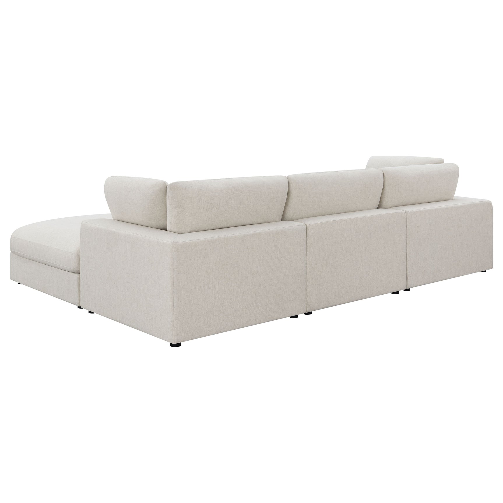 Serene 4-piece Upholstered Modular Sectional Sofa Beige - Tampa Furniture Outlet