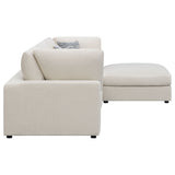 Serene 4-piece Upholstered Modular Sectional Sofa Beige - Tampa Furniture Outlet