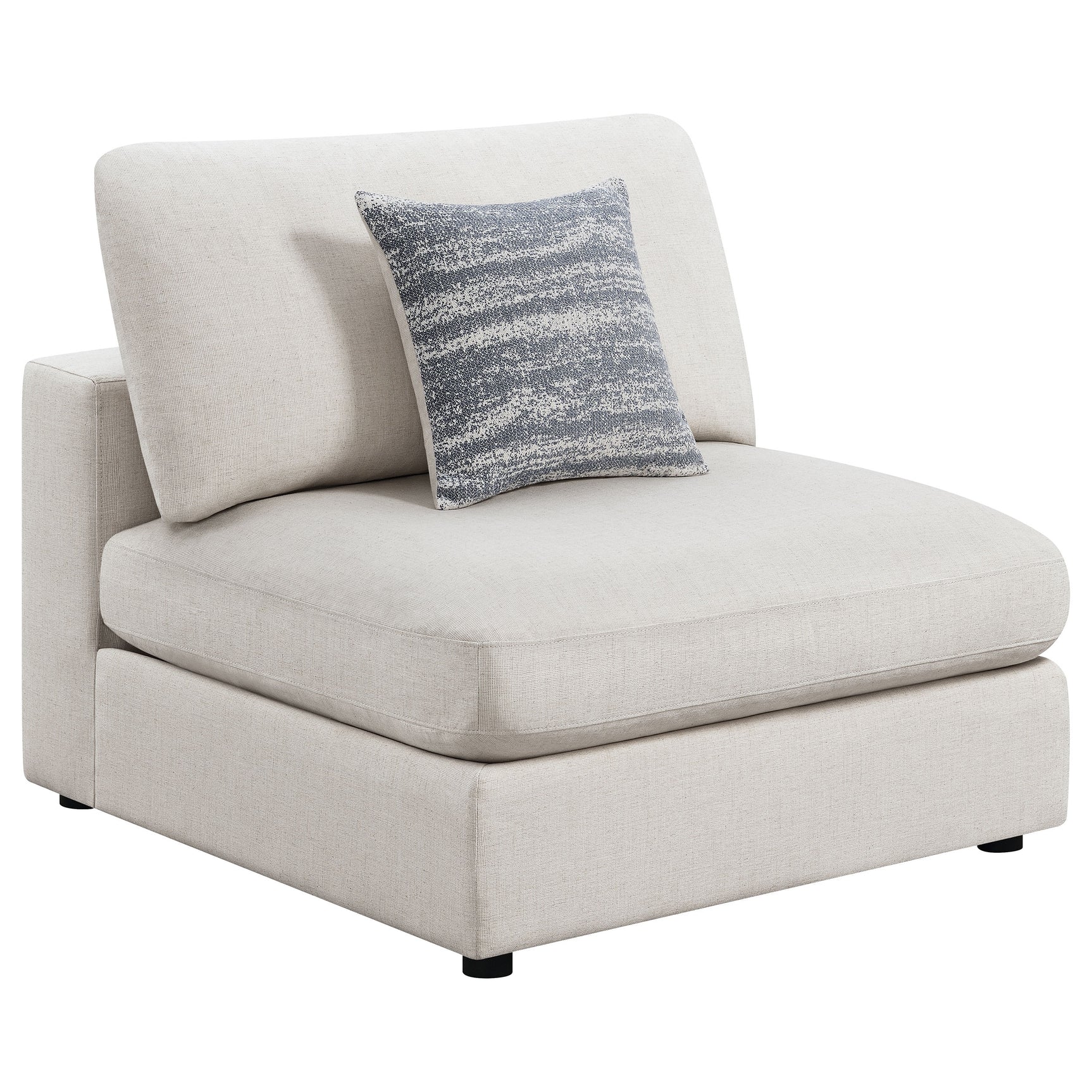 Serene 4-piece Upholstered Modular Sectional Sofa Beige - Tampa Furniture Outlet