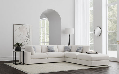 Tampa Furniture Outlet - Coaster - Serene 5-piece Upholstered Modular Sectional Sofa Beige - 551321-SETC