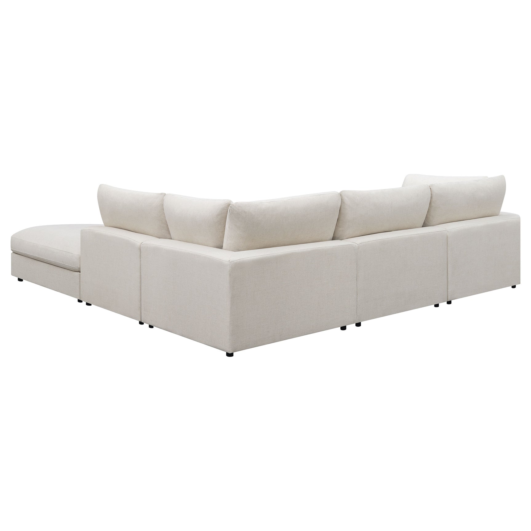 Serene 5-piece Upholstered Modular Sectional Sofa Beige - Tampa Furniture Outlet