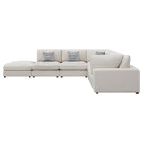 Serene 6-piece Upholstered Modular Sectional Sofa Beige - Tampa Furniture Outlet