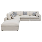 Serene 6-piece Upholstered Modular Sectional Sofa Beige - Tampa Furniture Outlet