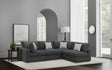 Tampa Furniture Outlet - Coaster - Serene 4-piece Upholstered Modular Sectional Sofa Charcoal - 551324-SETA