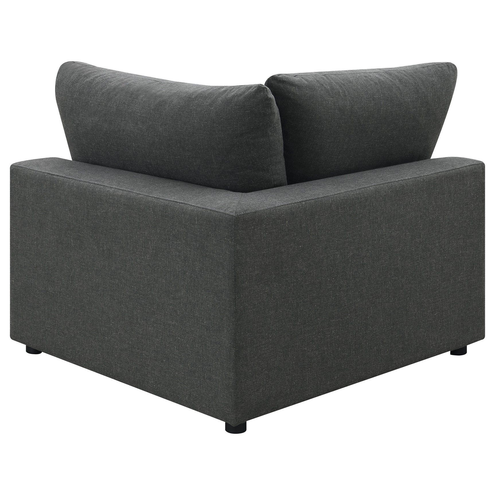 Serene 4-piece Upholstered Modular Sectional Sofa Charcoal - Tampa Furniture Outlet