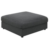 Serene 4-piece Upholstered Modular Sectional Sofa Charcoal - Tampa Furniture Outlet