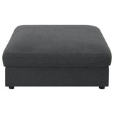 Serene 4-piece Upholstered Modular Sectional Sofa Charcoal - Tampa Furniture Outlet
