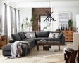 Tampa Furniture Outlet - Coaster - Serene 6-piece Upholstered Modular Sectional Sofa Charcoal - 551324-SET