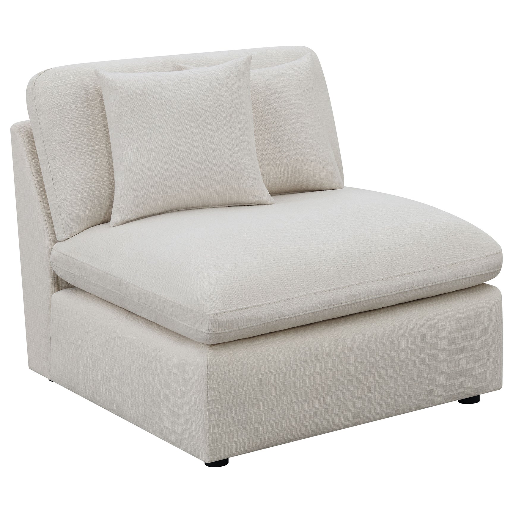 Hobson 5-piece Upholstered Modular Sectional Sofa Ivory - Tampa Furniture Outlet