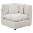 Tampa Furniture Outlet - Coaster - Hobson Upholstered Corner Ivory - 551452