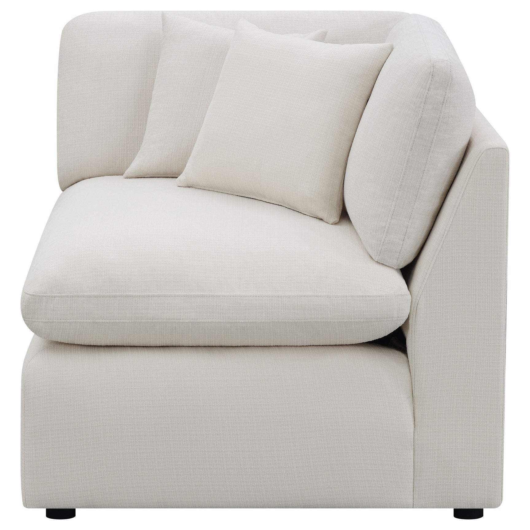 Hobson Upholstered Corner Ivory - Tampa Furniture Outlet