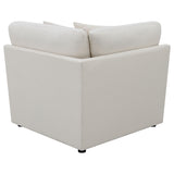 Hobson Upholstered Corner Ivory - Tampa Furniture Outlet