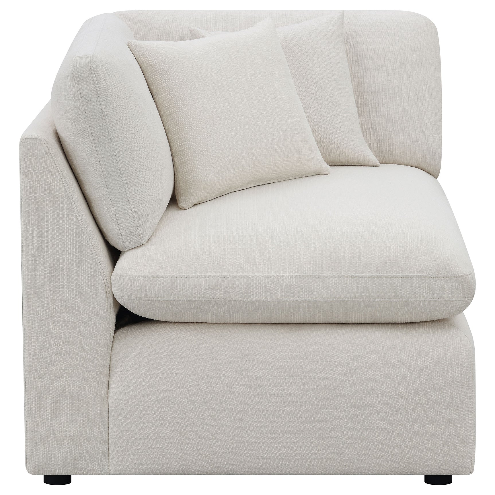 Hobson Upholstered Corner Ivory - Tampa Furniture Outlet