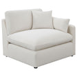 Tampa Furniture Outlet - Coaster - Hobson Upholstered RAF Chair Ivory - 551454RAF