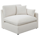 Tampa Furniture Outlet - Coaster - Hobson Upholstered RAF Chair Ivory - 551454RAF